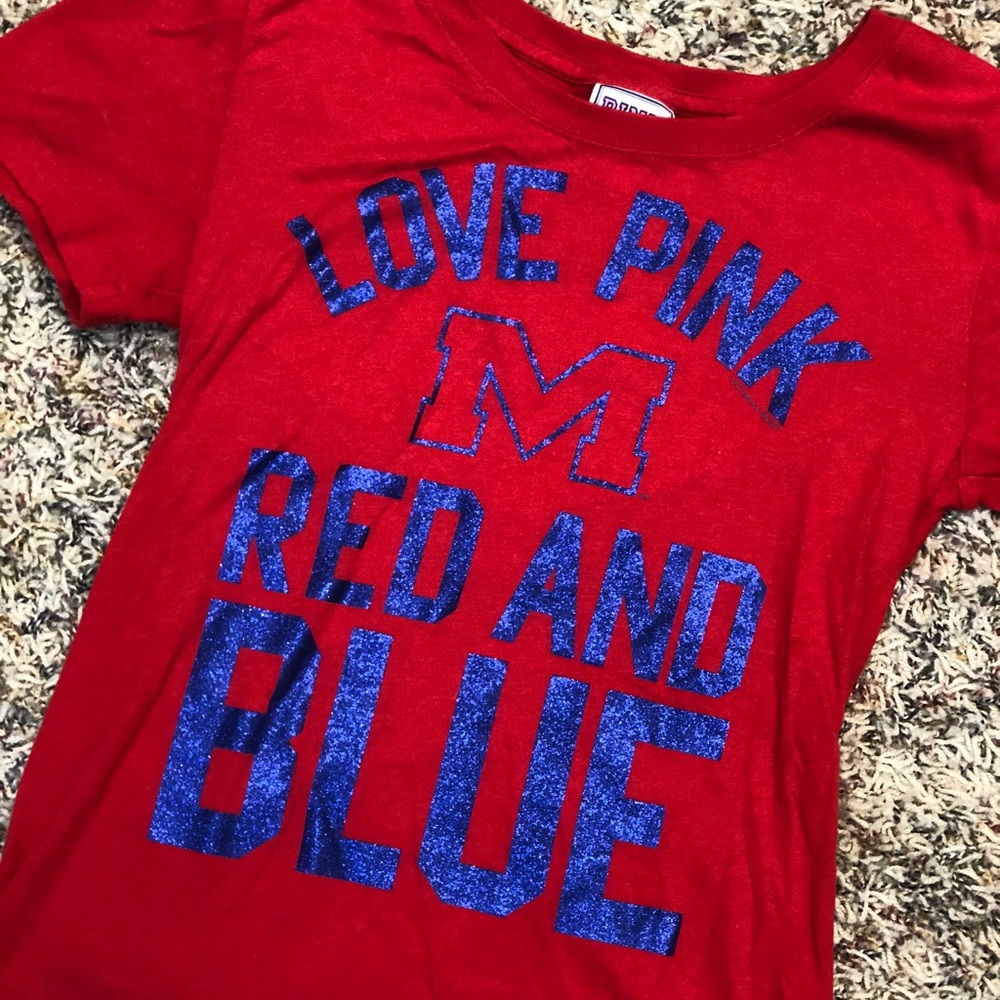 VS PINK University of Mississippi Fitted T-shirt